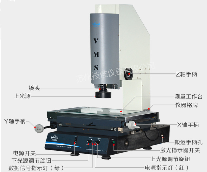 手动影像测量仪摇动手轮打滑怎么处理